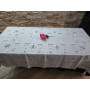 copy of Tovaglia 12 posti puro lino ricamata a mano ricamo intaglio 170x 265cm