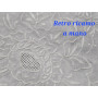 copy of Tovaglia 12 posti puro lino ricamata a mano ricamo intaglio 170x 265cm
