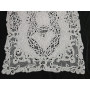 Museale set 3 centrini puro lino con ricamo a mano cantù N1 34x72cm + N2 24x33cm