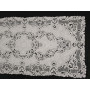 Museale set 3 centrini puro lino con ricamo a mano cantù N1 40x90cm + N2 30x44cm
