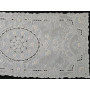 Museale set 5 centrini puro lino Bellora ricamo a mano intaglio e punto pieno