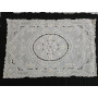 Museale set 5 centrini puro lino Bellora ricamo a mano intaglio e punto pieno