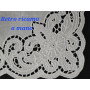 Set 5 centrini puro lino Bellora ricamo a mano Intaglio e punto pieno