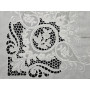 copy of Tovaglia 12 posti puro lino ricamata a mano ricamo intaglio 170x 265cm