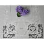 copy of Tovaglia 12 posti puro lino ricamata a mano ricamo intaglio 170x 265cm