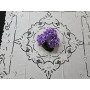 Elegante Centro Tavola ricamato a mano ricamo intaglio su puro lino 80x80 cm