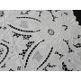 Runner in puro lino con ricamo Intaglio Richelieu a mano 35x82 cm