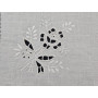Runner in puro lino con ricamo Gigliuccio e Intaglio a mano 37x85 cm