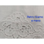 Ricchi Asciugamani ricamati a mano 1+1 puro lino Bellora ricamo Intaglio