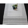 Coppia asciugamani in puro lino bellora con ricamo gigliuccio a mano