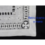 copy of Set 3 centrini ricamati a mano in puro lino ricamo Gigliuccio e punto pieno