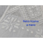 Asciugamani 1+1 puro lino Bellora ricamo Sfilato e punto pieno a mano