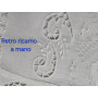 Asciugamani 1+1 puro lino Bellora ricamo Sfilato e Intaglio a mano