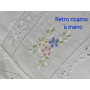 Prestigiosi Asciugamani 1+1 puro lino Bellora ricamo Punto Pieno a mano