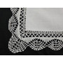 Centro Tavola ricamato a mano ricamo Ago su misto lino / cotone 85x85 cm