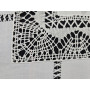 Centro Tavola ricamato a mano ricamo Ago su misto lino / cotone 85x85 cm