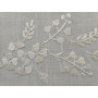 Centro Tavola ricamato a mano ricamo Punto Pieno su misto lino / cotone 85x85 cm