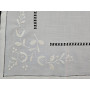 Centro Tavola ricamato a mano ricamo Punto Pieno su misto lino / cotone 85x85 cm