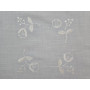 Centro Tavola ricamato a mano ricamo Punto Pieno su misto lino / cotone 85x85 cm