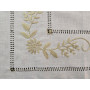 Centro Tavola ricamato a mano ricamo Punto Pieno su misto lino / cotone 85x85 cm