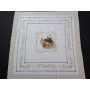 Centro Tavola ricamato a mano ricamo Punto Pieno su misto lino / cotone 85x85 cm
