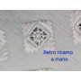 Prestigiosi Asciugamani 1+1 puro lino Bellora ricamo Punto Ago a mano
