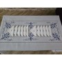 Tovaglia ricamata a mano in misto lino 12 posti ricamo gran misura 175x270 cm