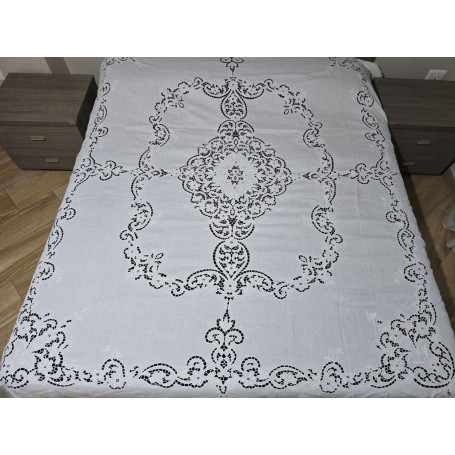 copy of Museale copriletto tovaglia interamente in cantu' a mano 235 cm x 245 cm Copriletto pizzo