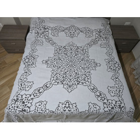 copy of Museale copriletto tovaglia interamente in cantu' a mano 235 cm x 245 cm Copriletto pizzo