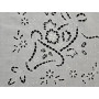Tovaglia 12 posti puro lino Olandese ricamata a mano ricamo intaglio