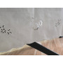 Tovaglia 12 posti puro lino Olandese ricamata a mano ricamo intaglio