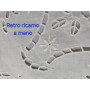 Tovaglia 12 posti puro lino Olandese ricamata a mano ricamo intaglio