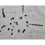 Tovaglia 12 posti puro lino Olandese ricamata a mano ricamo intaglio