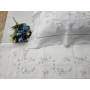 Spettacolare Lenzuolo ricamato a mano in puro lino Olandese 240X265 CM