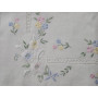 Spettacolare Lenzuolo ricamato a mano in puro lino Olandese 240X265 CM