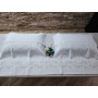 Spettacolare Lenzuolo ricamato a mano in puro lino Olandese 240X265 CM