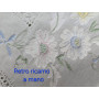 Spettacolare Lenzuolo ricamato a mano in puro lino Olandese 240X265 CM