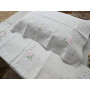 Spettacolare Lenzuolo ricamato a mano in puro lino Olandese 240X265 CM