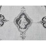 Set 3 centrini in puro lino bellora con ricamo Cantu' a mano Dama Bianco