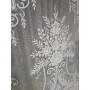Museale Tenda in puro lino Bellora con ricamo filet e intaglio a mano 220x300 cm