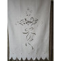 Tenda puro lino con ricamo a mano intaglio 78x150 cm tenda a pannello