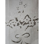 Tenda puro lino con ricamo a mano intaglio 78x150 cm tenda a pannello