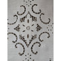 Tenda puro lino con ricamo a mano intaglio 61x148 cm tenda a pannello
