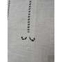 Tenda puro lino con ricamo a mano intaglio 61x148 cm tenda a pannello