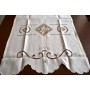 TENDA A PANNELLO BELLAVIA IN LINO 100% CON RICAMI IN PUNTO AGO A MANO 60CMX240CM