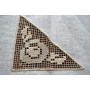 TENDA A PANNELLO BELLAVIA IN LINO 100% CON RICAMI IN PUNTO AGO A MANO 60CMX240CM