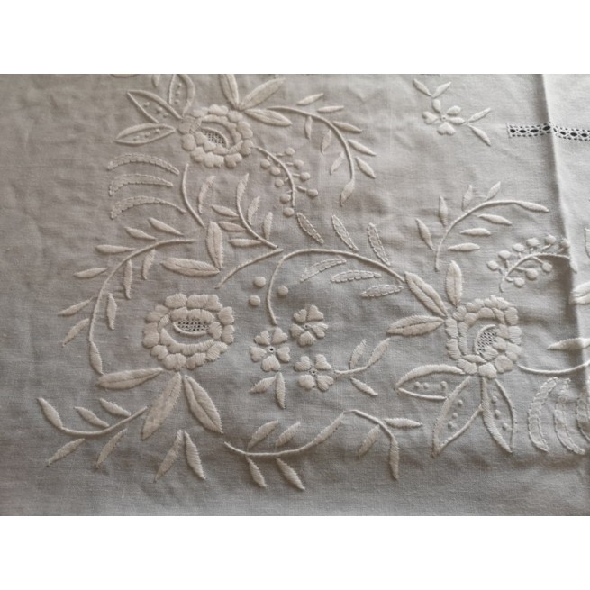 Coperta Greenland Home In Microfibra E Cotone, Turchese E Corallo, Motivi Floreali, 127x152 Cm