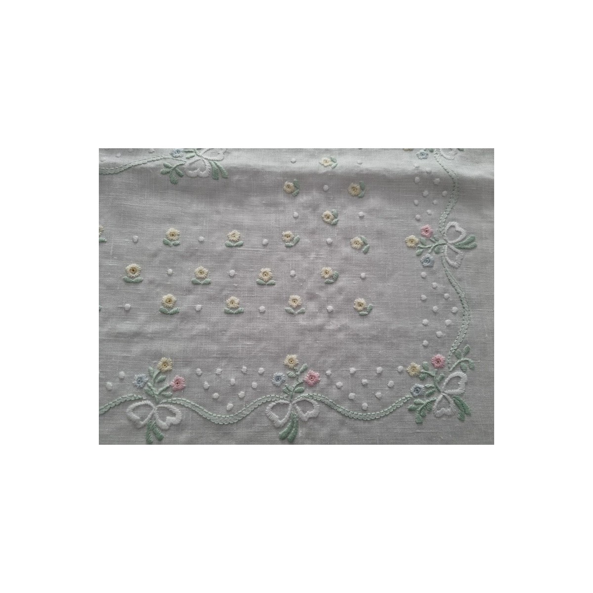 Tovaglia Ovale QsyyHome In Cotone E Lino 155x215 Cm – Ricamo Rustico Quadri Scacchi Per Tavolo Da Pranzo, Antimacchia - 2