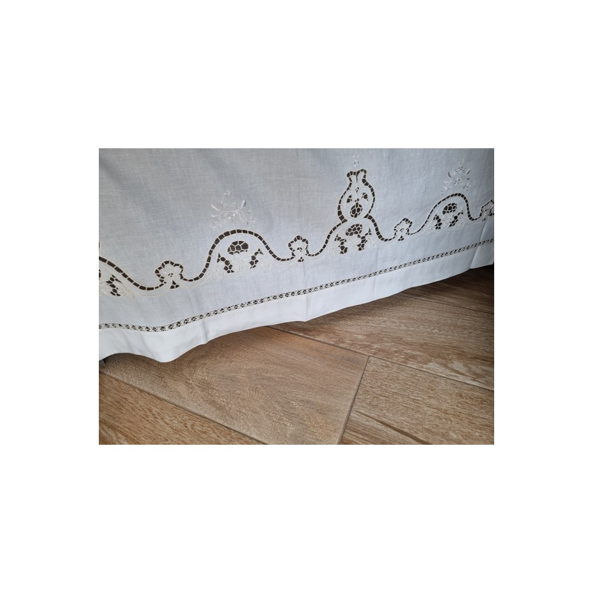 Pouf rotondo KAMAR BEIGE cotone 100% tecnica patchwork Made in INDIA